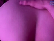Big-assed brunette gets into classy doggy position and enjoys her hubby’s boner inside her slit 6