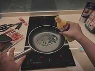 Amateur Asian plumper shows the way she likes spending time playing with her cunt on alone at home 5