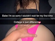 The guy borrows his best friend’s slutty girlfriend and uses her tight pussy to the fullest at the dorm 11