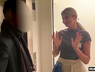 White maid couldn’t refuse two black guys and took their huge cocks into all holes at the same time 5