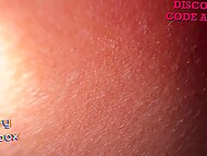 Elated babe makes close-up POV of her toying her juicy pussy with a vibrator till reaching orgasm 4