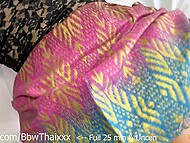 Dark-haired Thai hotel maid shows her hairy pussy and fucks with a tourist in hot positions 9