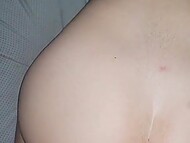 Man filmed on his phone anal fucking with shameless chick, who gets a lot of sperm in tight hole 8