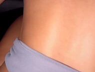 Ginger Latina babe with perfect fit body likes to have anal sex with her man in the car after workout 10