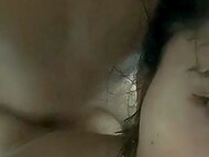 Aroused Asian dude licked and sucked nipples of his nude GF before shoving his XXX tool into her anus 9