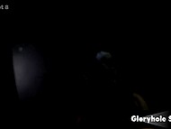 Miss Demeanor expertly indulges in the pleasures of the gloryhole, showcasing her skills with enthusiasm and delight. 6