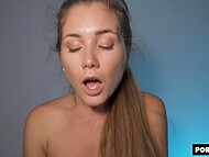 She mistakenly entered the incorrect location - This phallus was too immense for her.  7