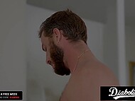 Busty London River surprises her lover by taking control and riding him passionately. 6