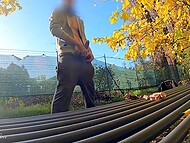 GentlyPerv's public display in the park entices a willing milf to engage in a tantalizing titty fuck. 5