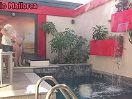 Antonio Mallorca picks up a hot Spanish pregnant woman with big tits in a public setting. 4
