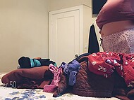 A mature woman entices a young tenant in her basement in the video by Sexover50. 4