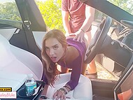 Luke Cooper doesn't need to pause to engage in intimate activities with a seductive PAWG teen on the journey back. 11