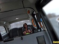 Ebony Mystique showcases her voluptuous assets in a steamy car rendezvous. 4