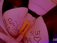Estie Kay explores the boundaries of pleasure with a tied-up partner post-party, embracing a liberating and uninhibited experience. 8