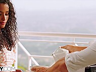 Christian Clay showcases his undeniable charm as he explores new depths of passion with Mia in a captivating TUSHY scene. 4