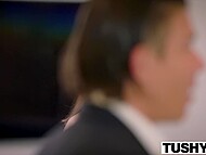 Lana Rhoades showcases her acting skills in a Tushy film where she portrays a law student dealing with financial struggles and social pressures. 5