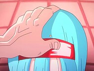 Intense intimate encounter featuring Master Roshi from Dragon Ball in an animated fantasy setting. 10