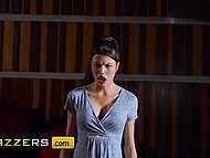 Tina Fire indulges in a steamy encounter with Jordi in a sizzling scene on Brazzers. 4