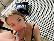 Honey Sasha is known for her passion for sucking dick and enjoying doggystyle in an amateur POV setting. 5