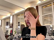 Быстрый трах в спортзале. Очень рискованный публичный секс с Californiababe 4