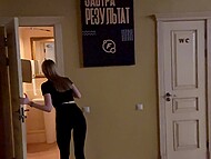Быстрый трах в спортзале. Очень рискованный публичный секс с Californiababe 5