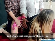 DivinaMaruuu - Innocent Model Embarks on a Photoshoot and Finds Herself Engulfed in a Wild Encounter with 5 Individuals in a DP Gangbang. 7