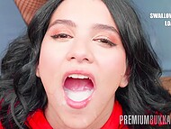Min Galilea swallows a whopping 101 huge cumshots in PremiumBukkake. 6
