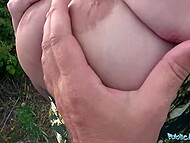 Amaranta Hank stars in a video as a Busty Crazy MILF in a hot public scene. 8