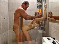 Cail Brodnevski enjoys a steamy encounter with a friend's girlfriend in the shower. 5