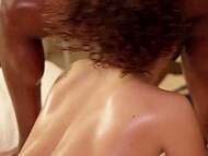 Willow Ryder enjoys a massage before engaging with 2 BBCs. 5