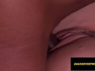 Kylie Rocket, the naughty stepdaughter, gives a footjob to a BBC step. 11