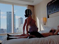 Loliiiiipop99, a horny flight attendant, eagerly meets her VIP client in a fancy hotel. 8