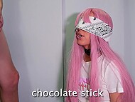 Invited my Step-sister to play secret game: Guess the taste! 5