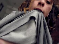 Sex on the sofa with Little Arden. 8