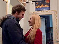 GERMAN SCOUT: Skinny MILF enjoys deep anal while cheating. 11