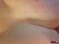 Bound and owned by lust, nude MILF is involved into a hardcore interracial threeway 9