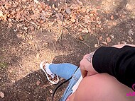 Cock-hungry ChihuahuaSU savored sexual treat with a stranger guy in the forest 6