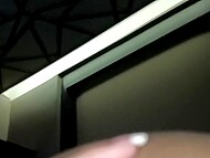 Asian girlfriend with cute tits poses for the smartphone camera when getting fucked by the guy 9