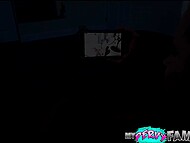 Angel-looking stepdaughter has no shame striking sexy positions and seduces her daddy on fucking 7