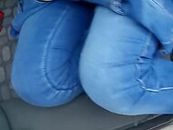 Cheating GF Tania Gomez desires another man's cock and copulates with him by the car 8