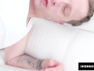 Black cock bangs horny Euro duo in steamy bisexual romp 8