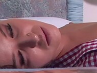 In hot pursuit of pleasure, the curvaceous young wench takes a mature man's dick 6