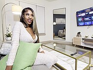 Gina WAP's roommate craves to copulate with her and she compels her to get off 5