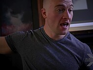 Big-boobed cougars stay home alone and go lesbian for the first time  6