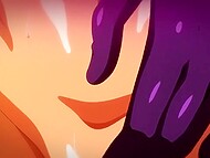 Horny Hentai courtesans show the best of their sexual orgies 6