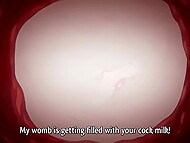 Horny Hentai courtesans show the best of their sexual orgies 8