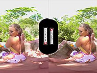Watch steamy Virtual Reality broadcast with  busty Alix Lynx in hot XXX action 7