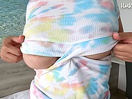 Winsome Latina tart with big hooters is always ready to take her man's boner 5