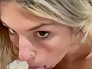 Ambie Bambii drains her boyfriend's balls and devours a massive orgasm 6