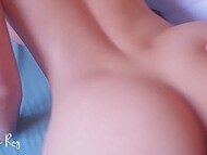 In the early hours the hottie's lust spikes and she gets on all fours to be banged properly  7